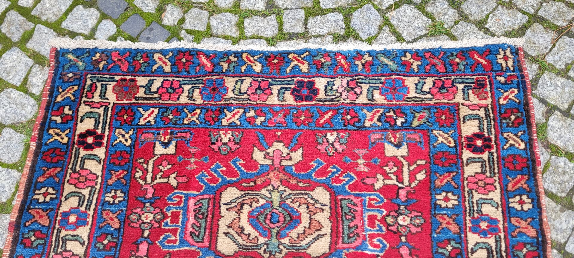 Dywan Heriz, czerwony, wełna, Persja - 130876