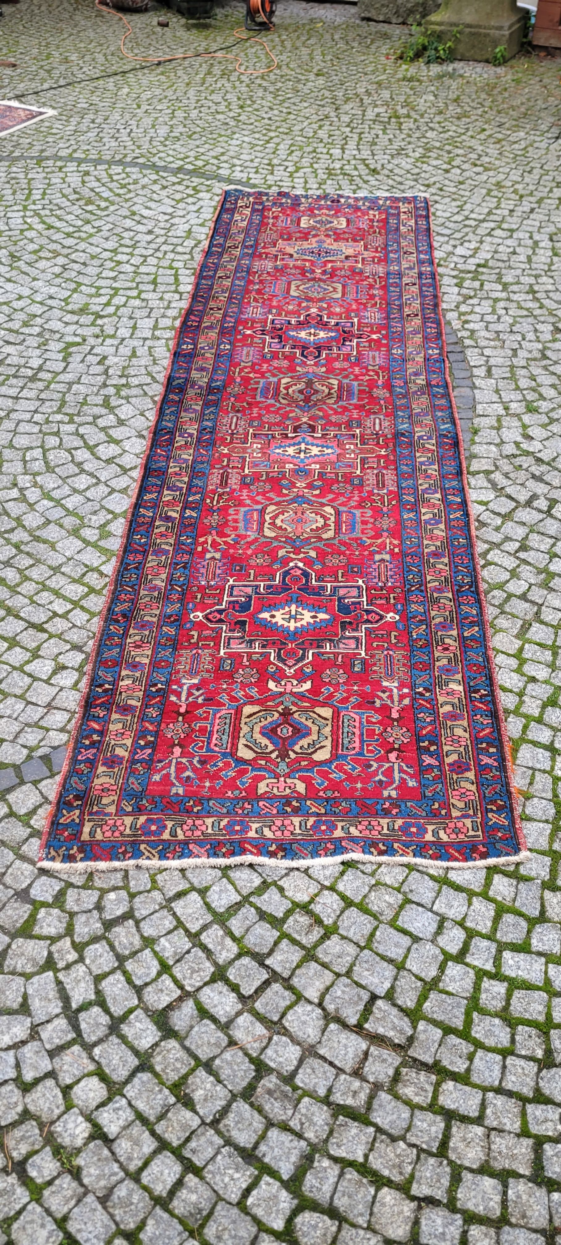 Dywan Heriz, czerwony, wełna, Persja - 130872