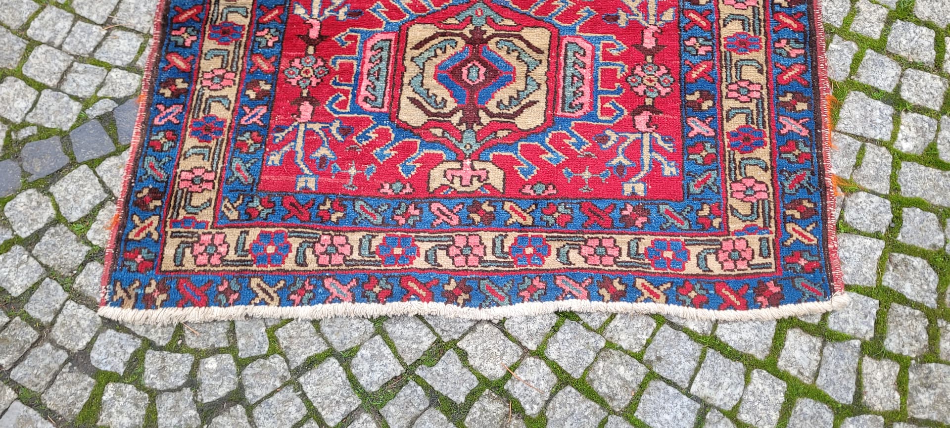 Dywan Heriz, czerwony, wełna, Persja - 130874