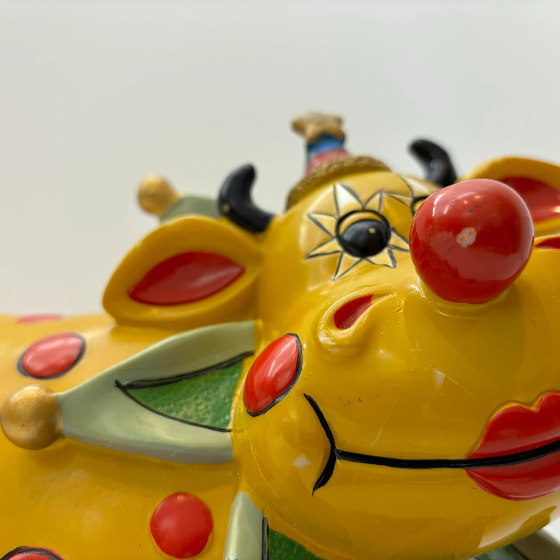 Postmodernist piggy bank, multicolor plastic, Germany, 1990s. - 8882