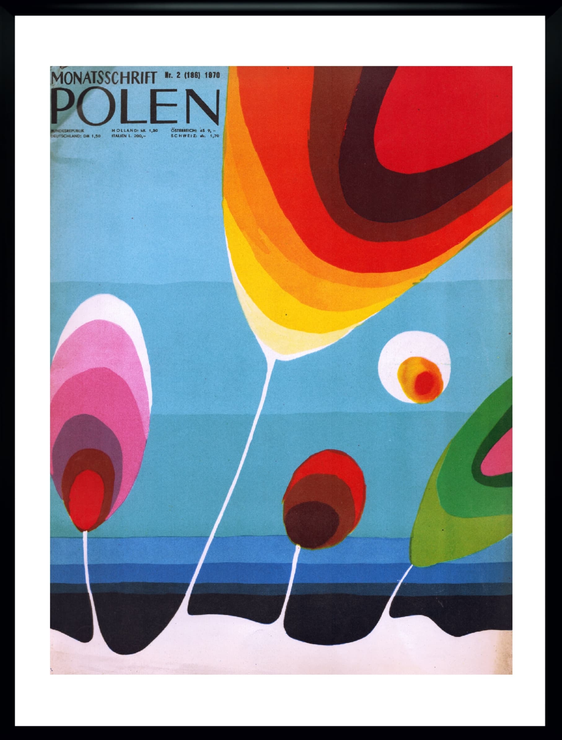 Komplet okładek POLSKA, multikolor, papier, aut. G. Rechowicz, Polska, lata 70. - 130971