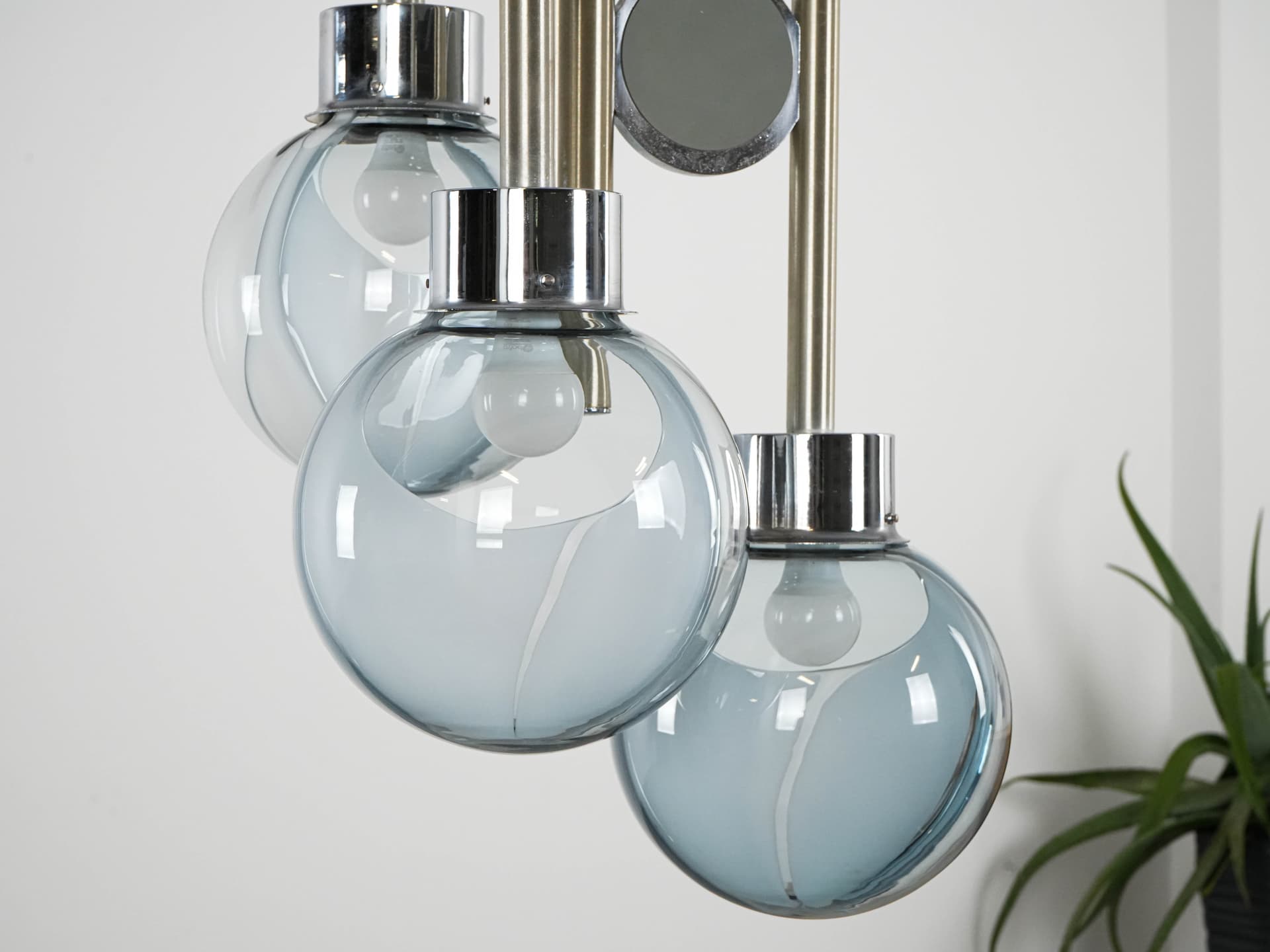 Żyrandol Space Age, szkło Murano, Włochy, lata 70. - 131106