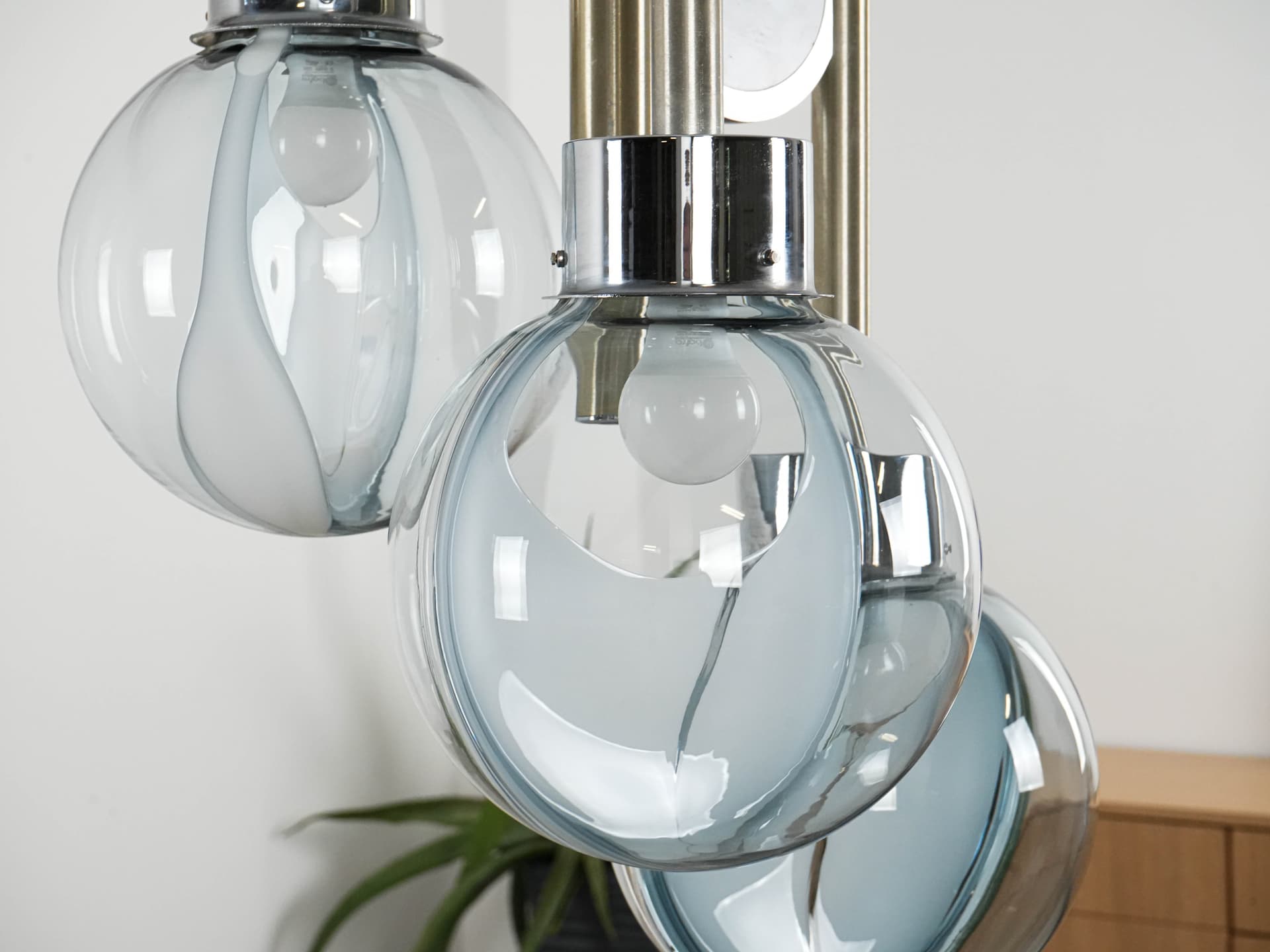 Żyrandol Space Age, szkło Murano, Włochy, lata 70. - 131107