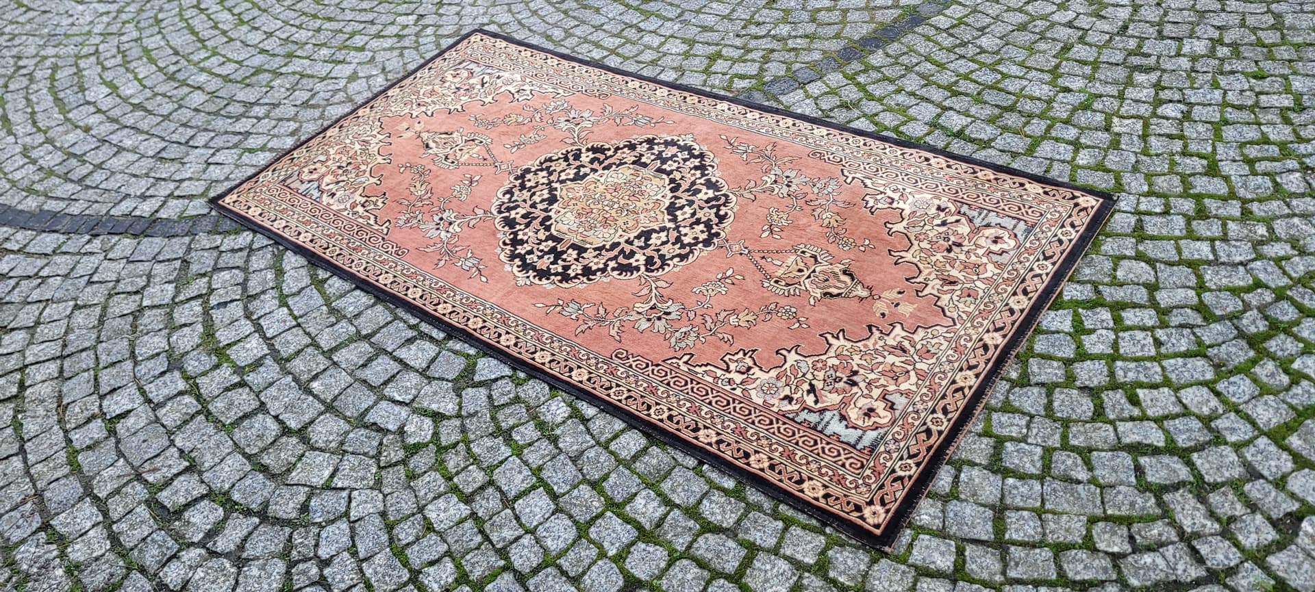 Gobelín Art déco, beżowy, 180x92cm, lata 20. - 131266