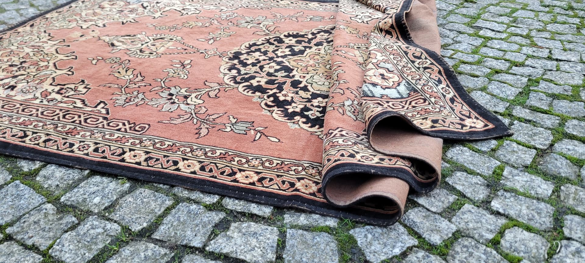 Gobelín Art déco, beżowy, 180x92cm, lata 20. - 131275