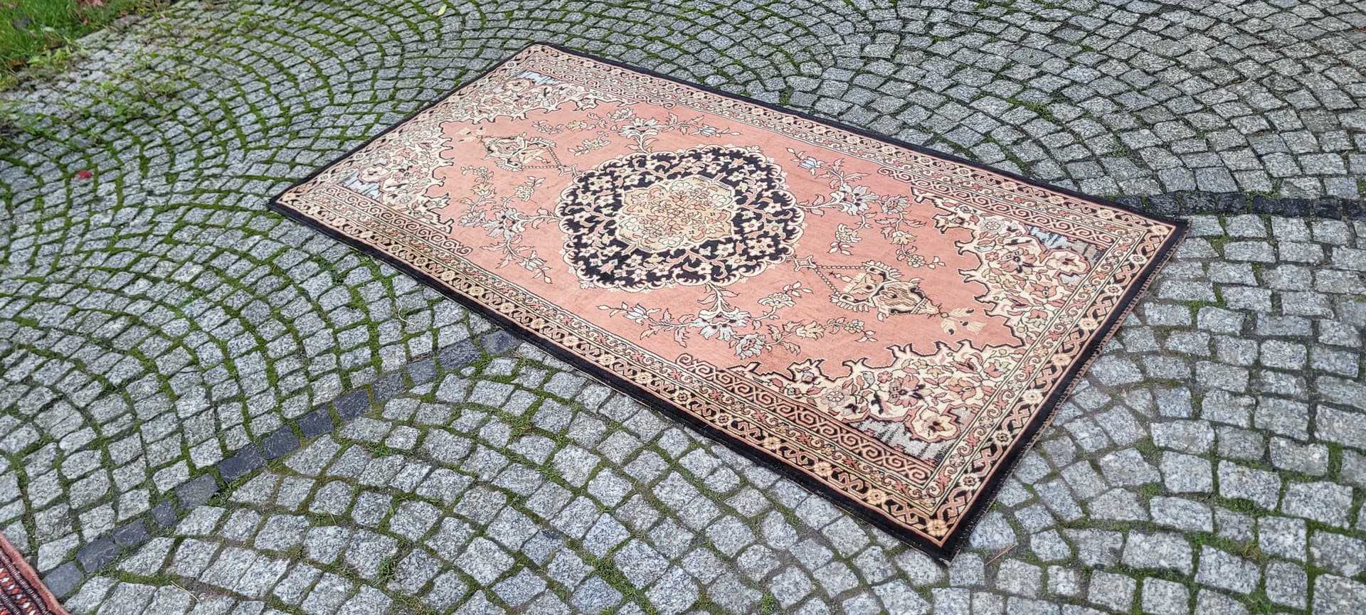 Gobelín Art déco, beżowy, 180x92cm, lata 20. - 131269