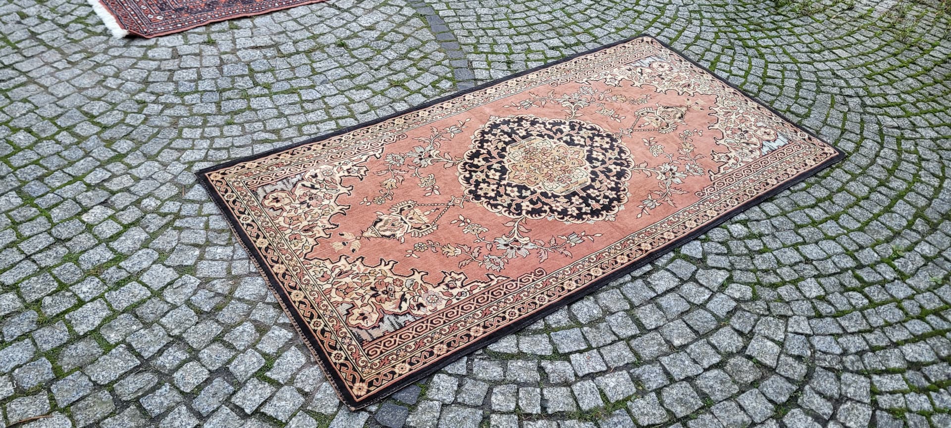 Gobelín Art déco, beżowy, 180x92cm, lata 20. - 131265