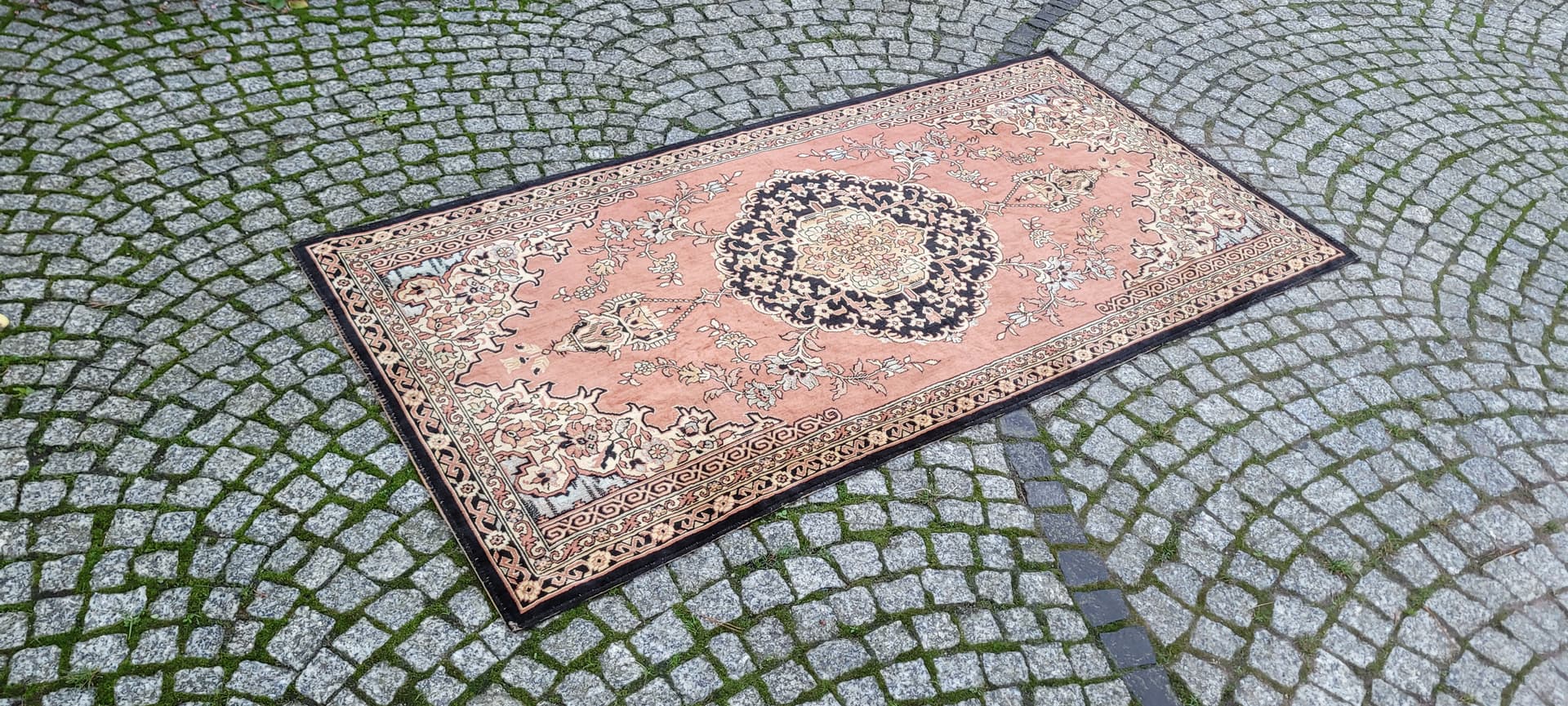 Gobelín Art déco, beżowy, 180x92cm, lata 20. - 131268