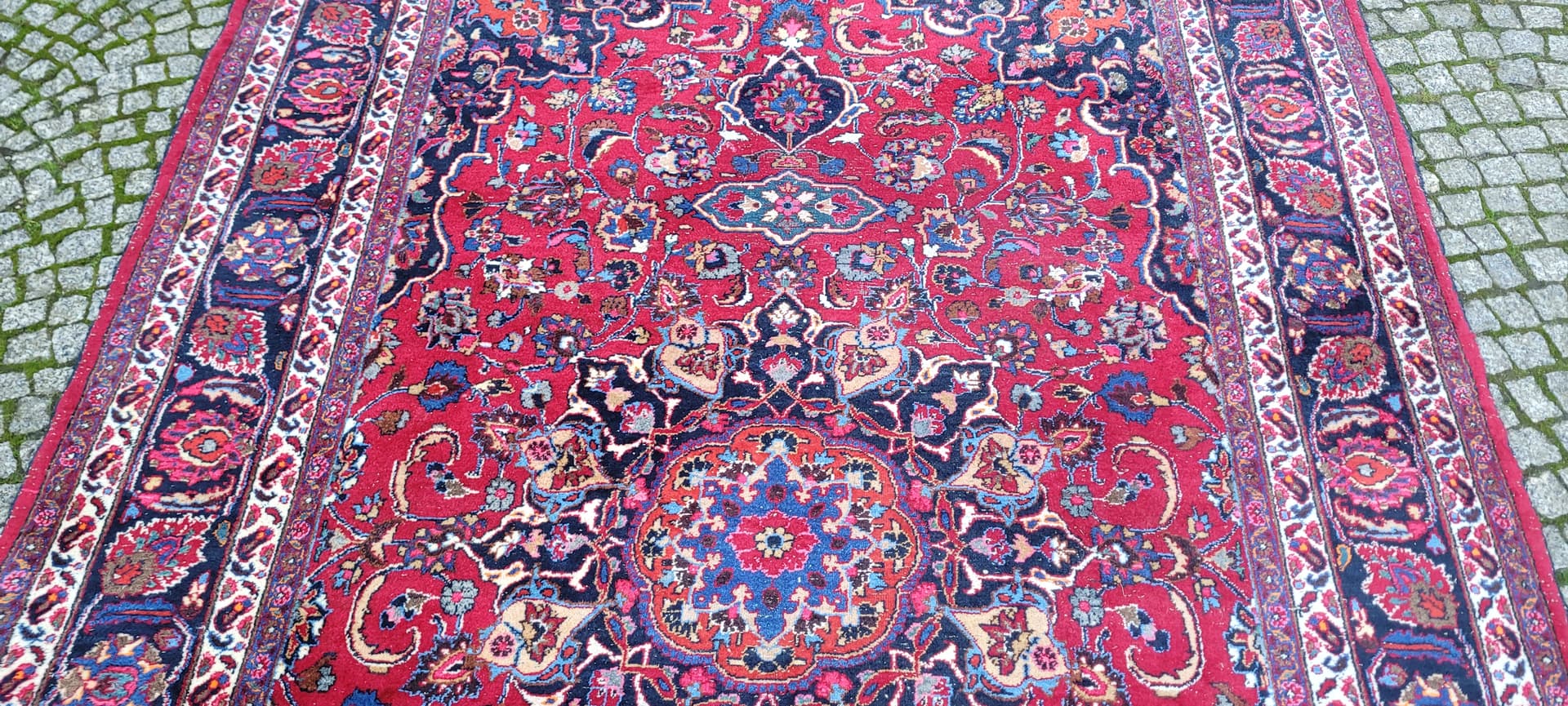 Dywan Meshed, 210x325 cm, multikolor, wełna, Iran, pocz. XX w. - 131402