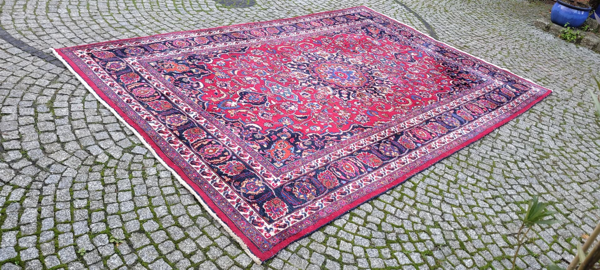 Dywan Meshed, 210x325 cm, multikolor, wełna, Iran, pocz. XX w. - 131400