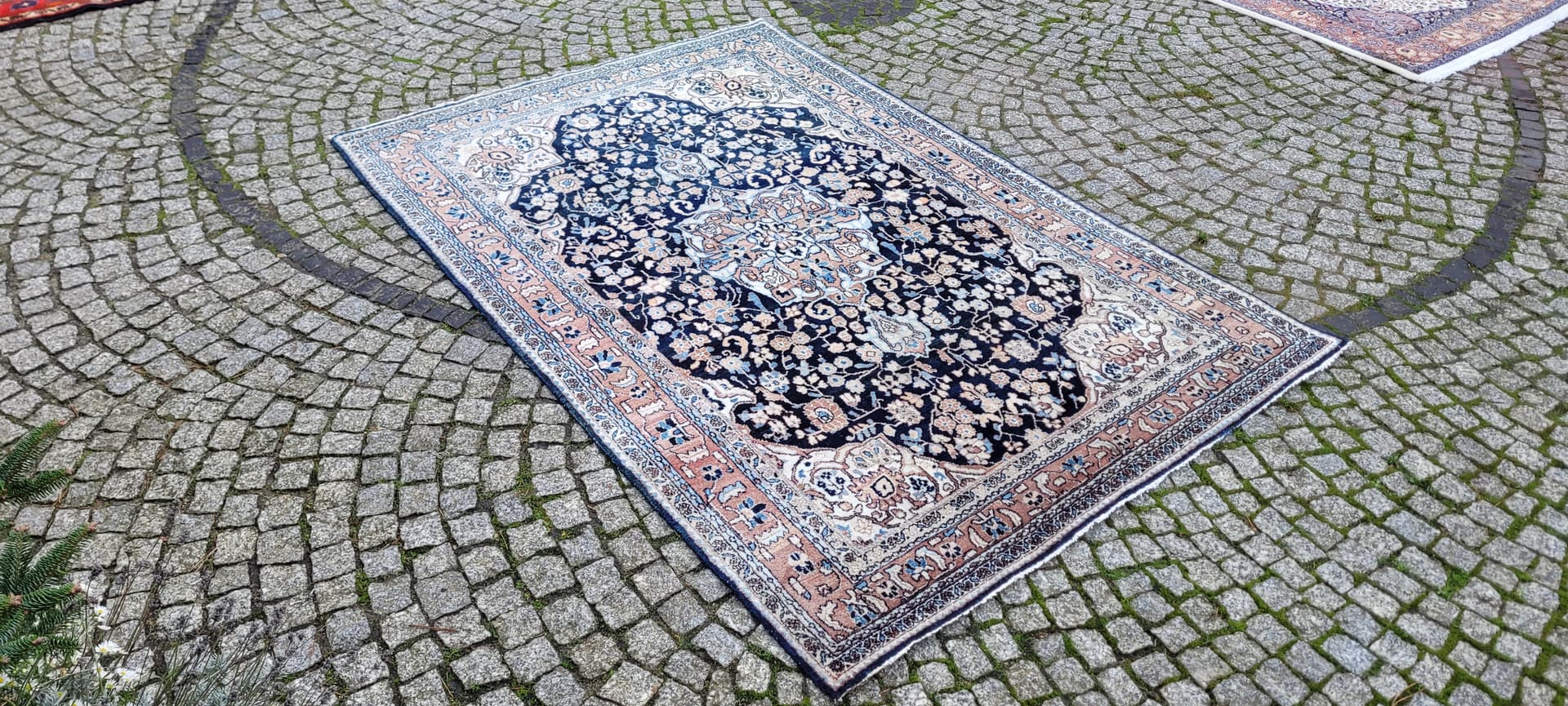 Dywan Faraghan, granatowy, wełna, Iran, początek XX w. - 131415