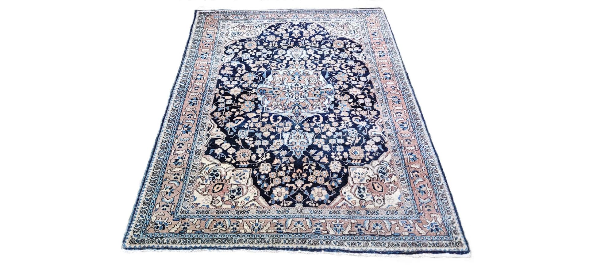 Dywan Faraghan, granatowy, wełna, Iran, początek XX w.