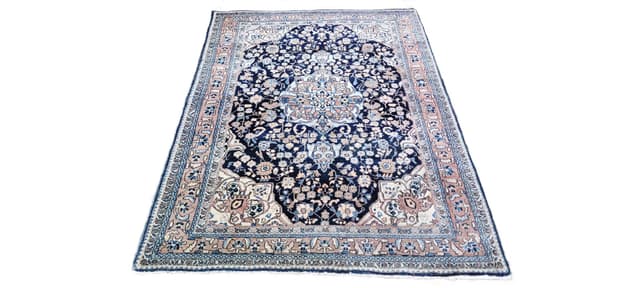 Dywan Faraghan, granatowy, wełna, Iran, początek XX w. - WYMIARY