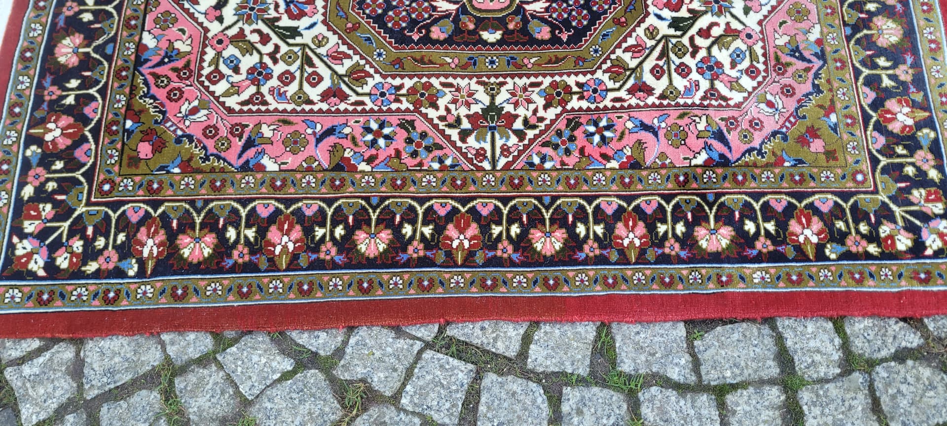 Rug Ghom, 120x85 cm, multicolor, silk wool, Iran - 131591