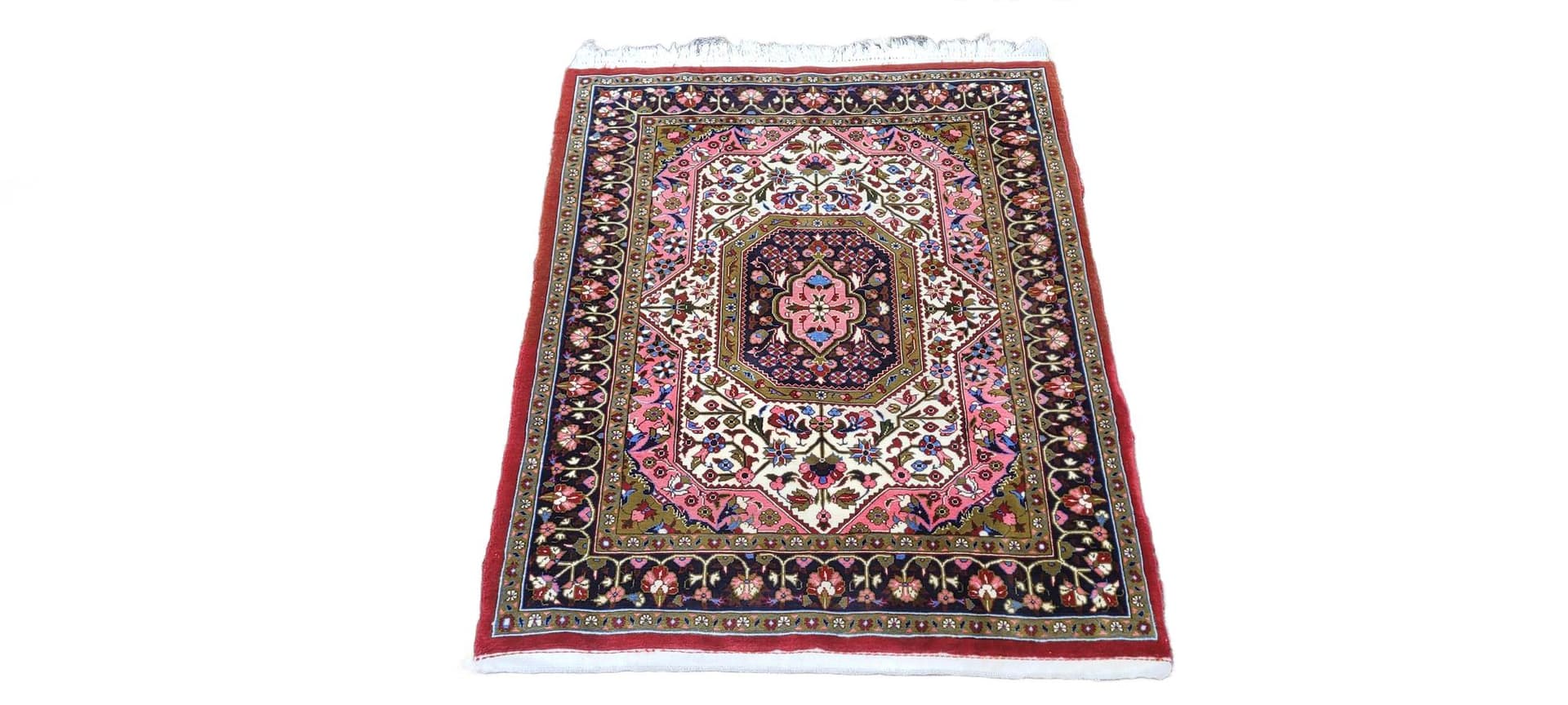Rug Ghom, 120x85 cm, multicolor, silk wool, Iran