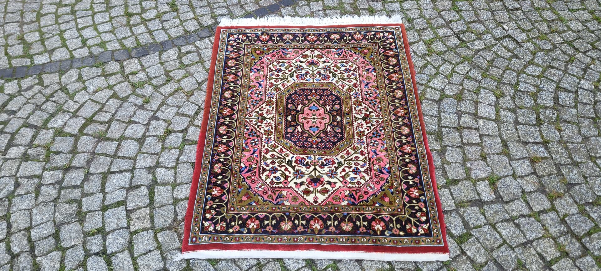 Rug Ghom, 120x85 cm, multicolor, silk wool, Iran - 131580