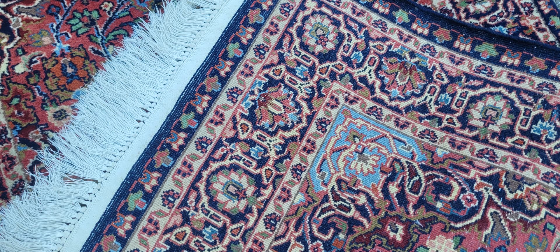 Dywan Indo Keshan, 82x142 cm, czerwony, wełna, Indie - 131609