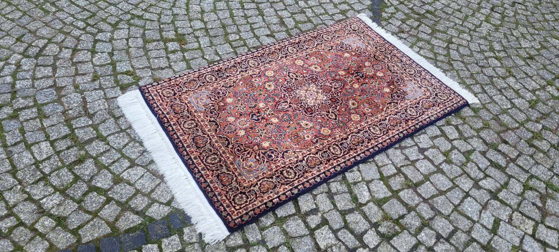 Dywan Indo Keshan, 82x142 cm, czerwony, wełna, Indie - 131596