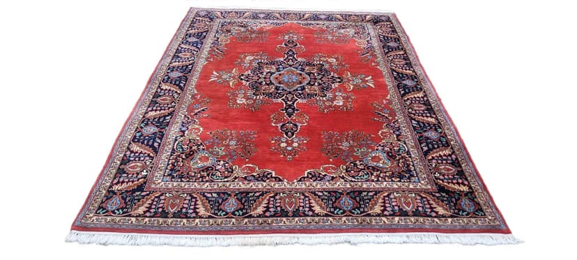 Rug Kashmar, red, wool, India, early 20th c.