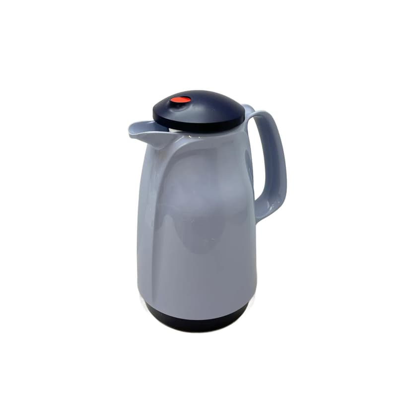 Termos Bella, szary granatowy czerwony, plastik, Rotpunkt, Niemcy, lata 80.