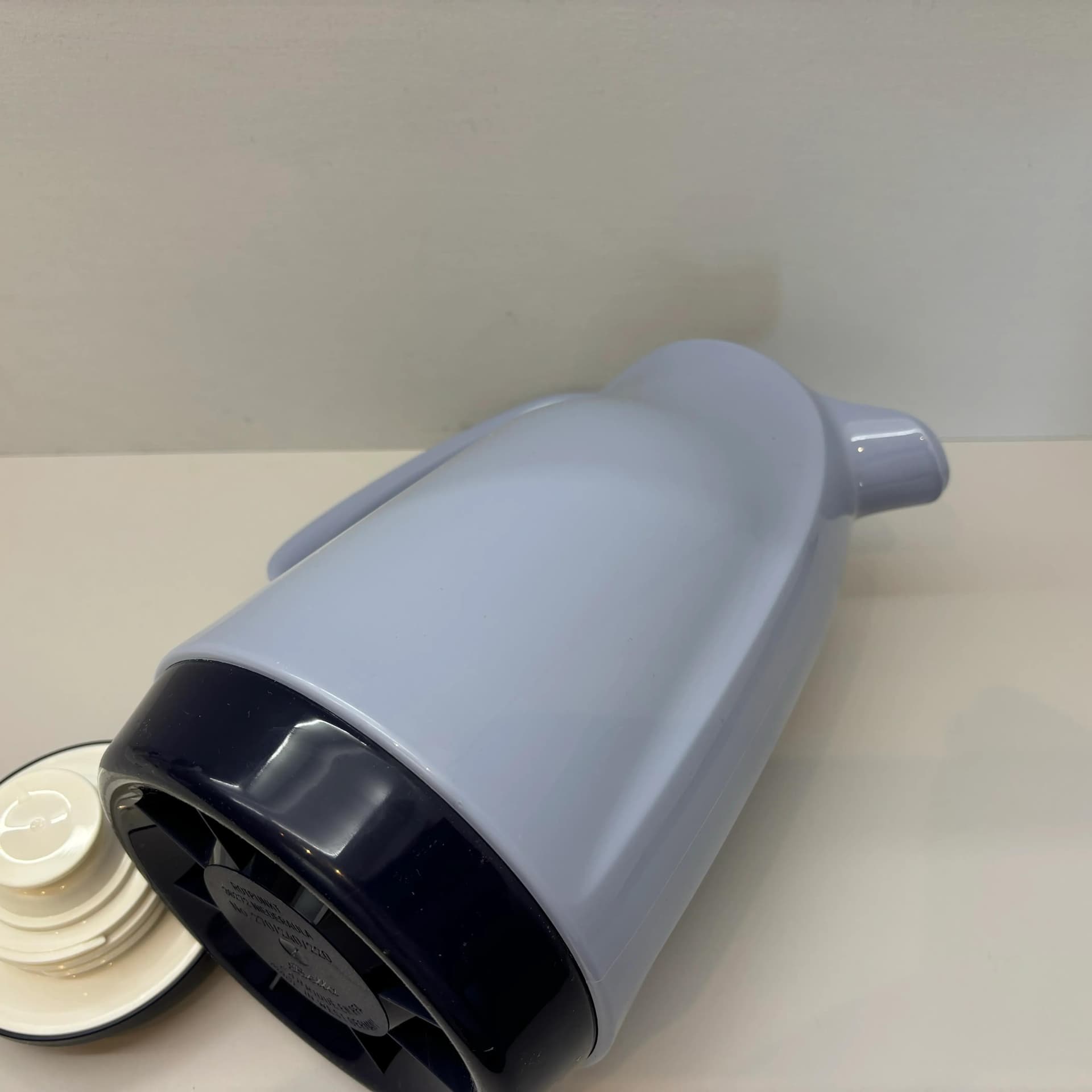 Thermos Bella, grey navy red, plastic, Rotpunkt, Germany, 1980s. - 9008