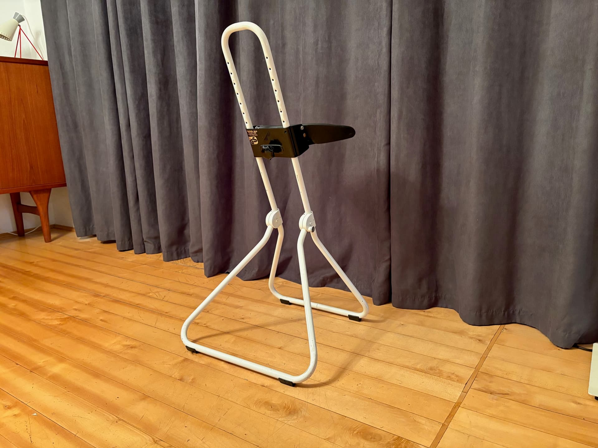 Stołek, ivory white, czarny, Niemcy, lata 90. - 131809