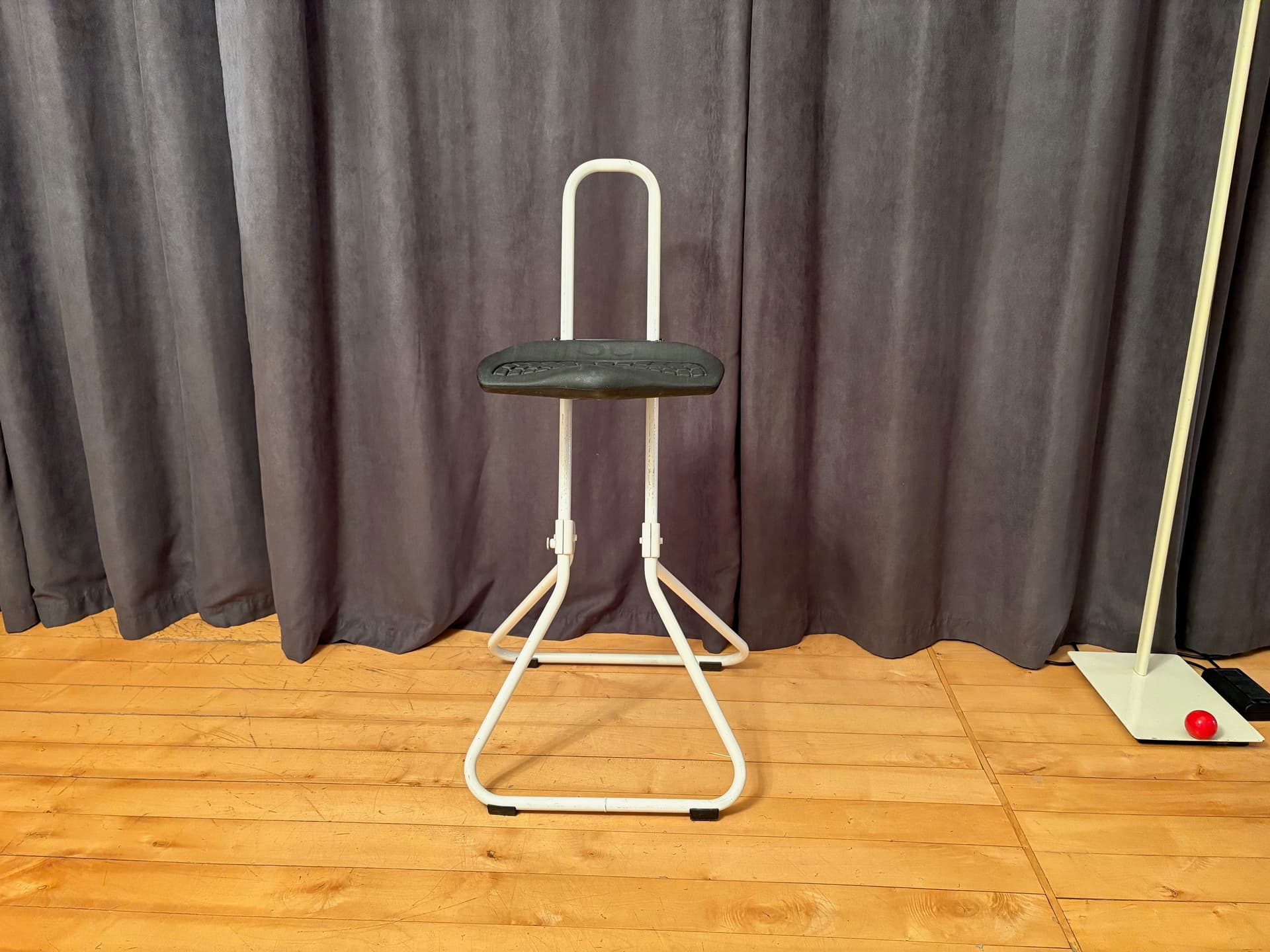 Stołek, ivory white, czarny, Niemcy, lata 90. - 131807