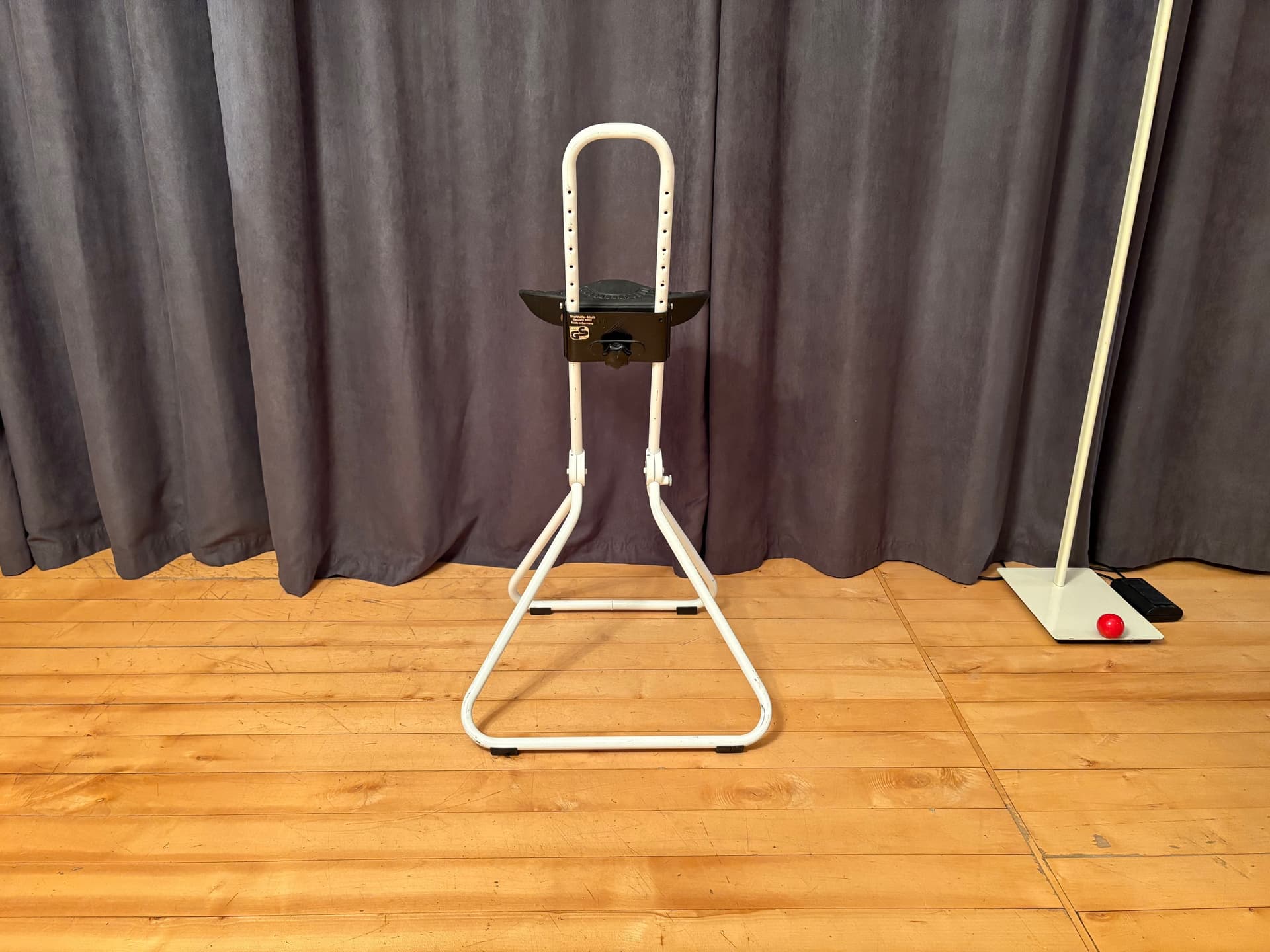 Stołek, ivory white, czarny, Niemcy, lata 90. - 131805