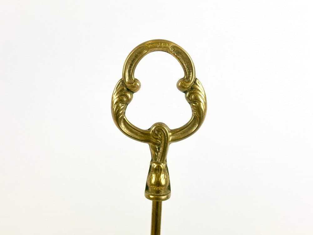 Stoper do drzwi Sun Face, złoty, mosiądz, Indie, lata 70. - 149619