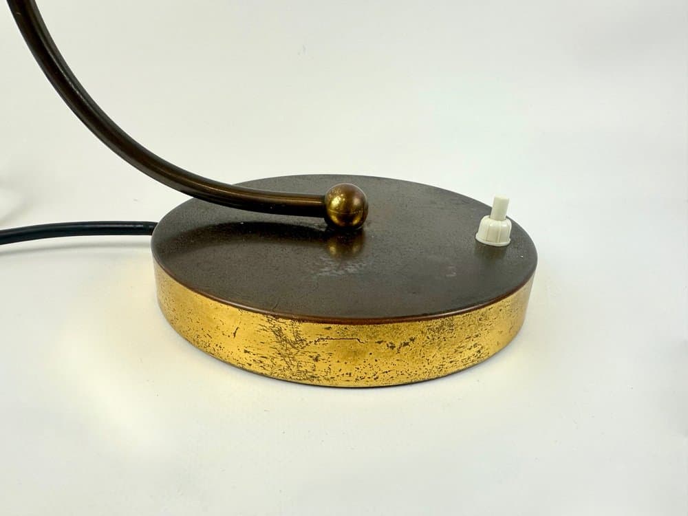 Desk lamp Art Deco, golden brass, Germany, 1940s. - 149641