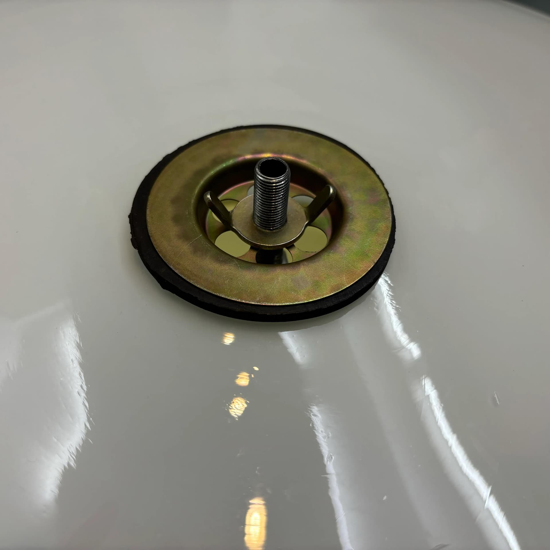 Milky White Opaline Glass Ceiling Lamp, Bauhaus, Germany, 1970s - 8991