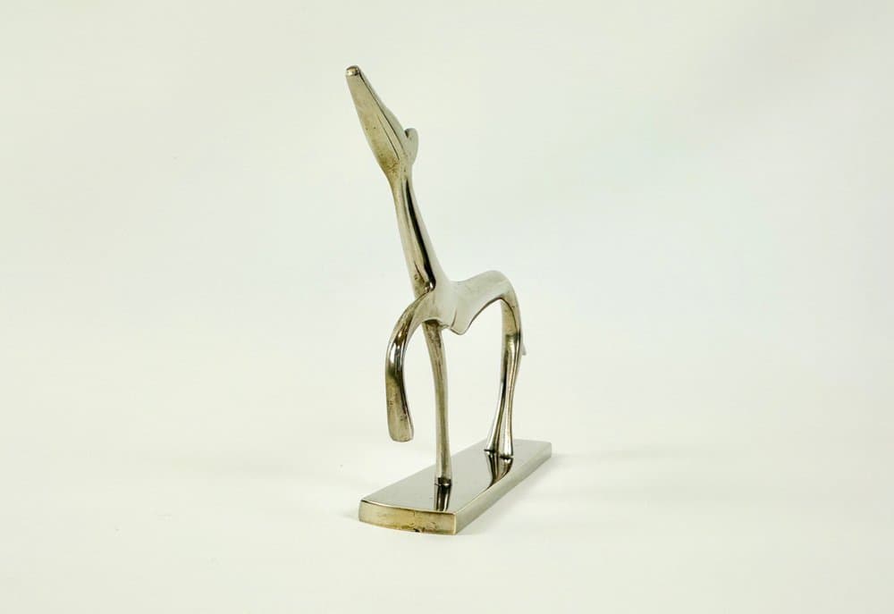 Figurka chart, Art déco, srebrny, mosiądz, proj. L. Hoenig, Węgry, lata 30. - 149756