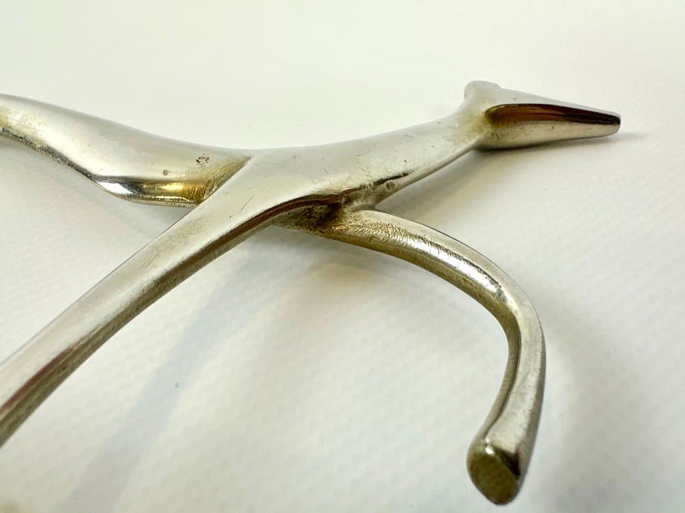 Figurka chart, Art déco, srebrny, mosiądz, proj. L. Hoenig, Węgry, lata 30. - 149766