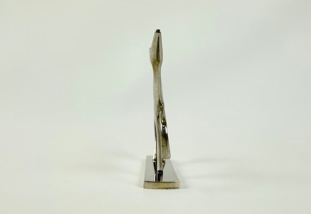 Figurka chart, Art déco, srebrny, mosiądz, proj. L. Hoenig, Węgry, lata 30. - 149758