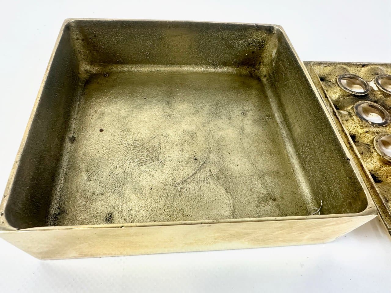 Popielniczka Ultima, złoty, mosiądz, Szwecja, lata 60. - 149783