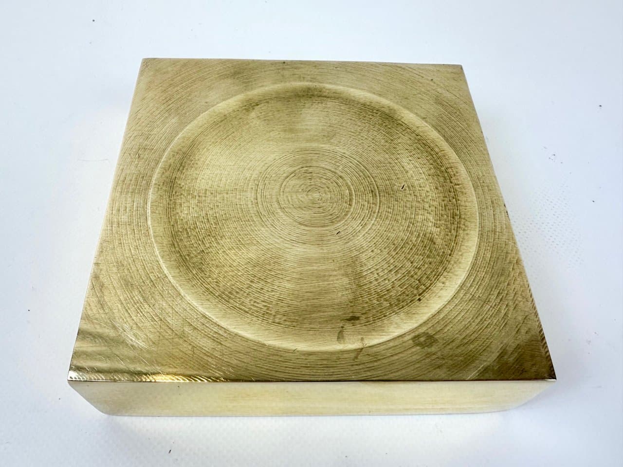 Popielniczka Ultima, złoty, mosiądz, Szwecja, lata 60. - 149786