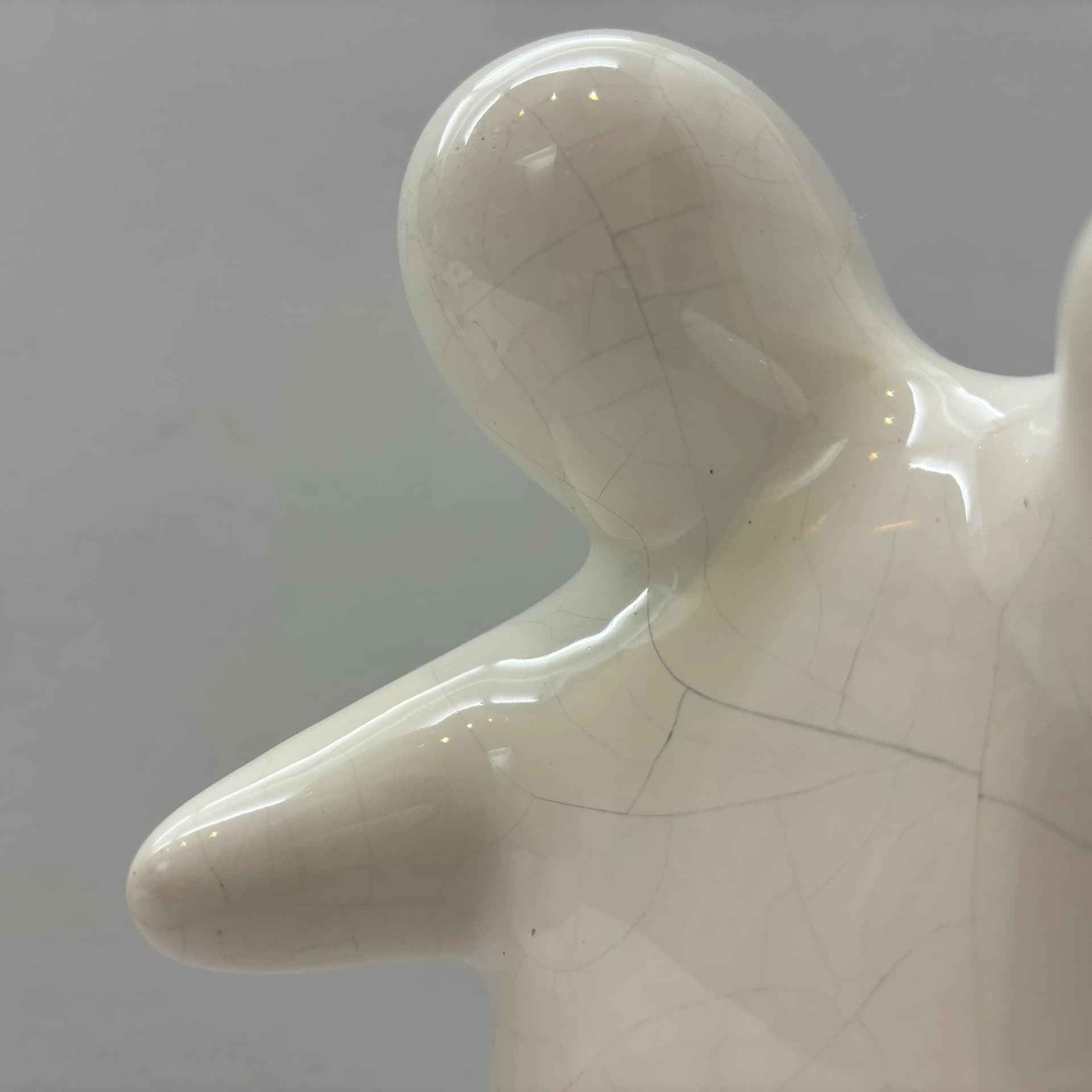 Piggy Bank Ghost, white ceramics, Germany, 1980s. - 8980