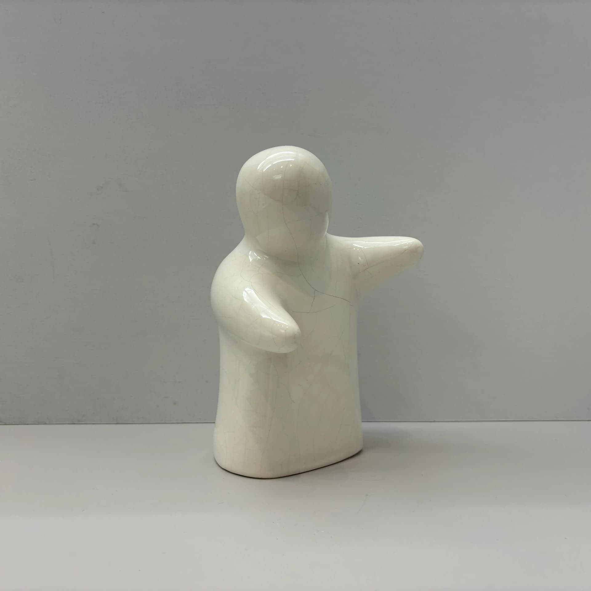 Piggy Bank Ghost, white ceramics, Germany, 1980s. - 8983