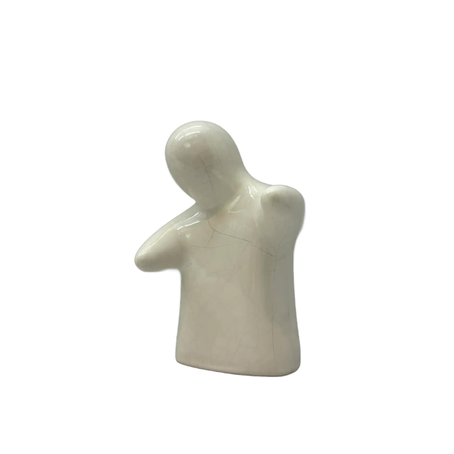 Piggy Bank Ghost, white ceramics, Germany, 1980s.