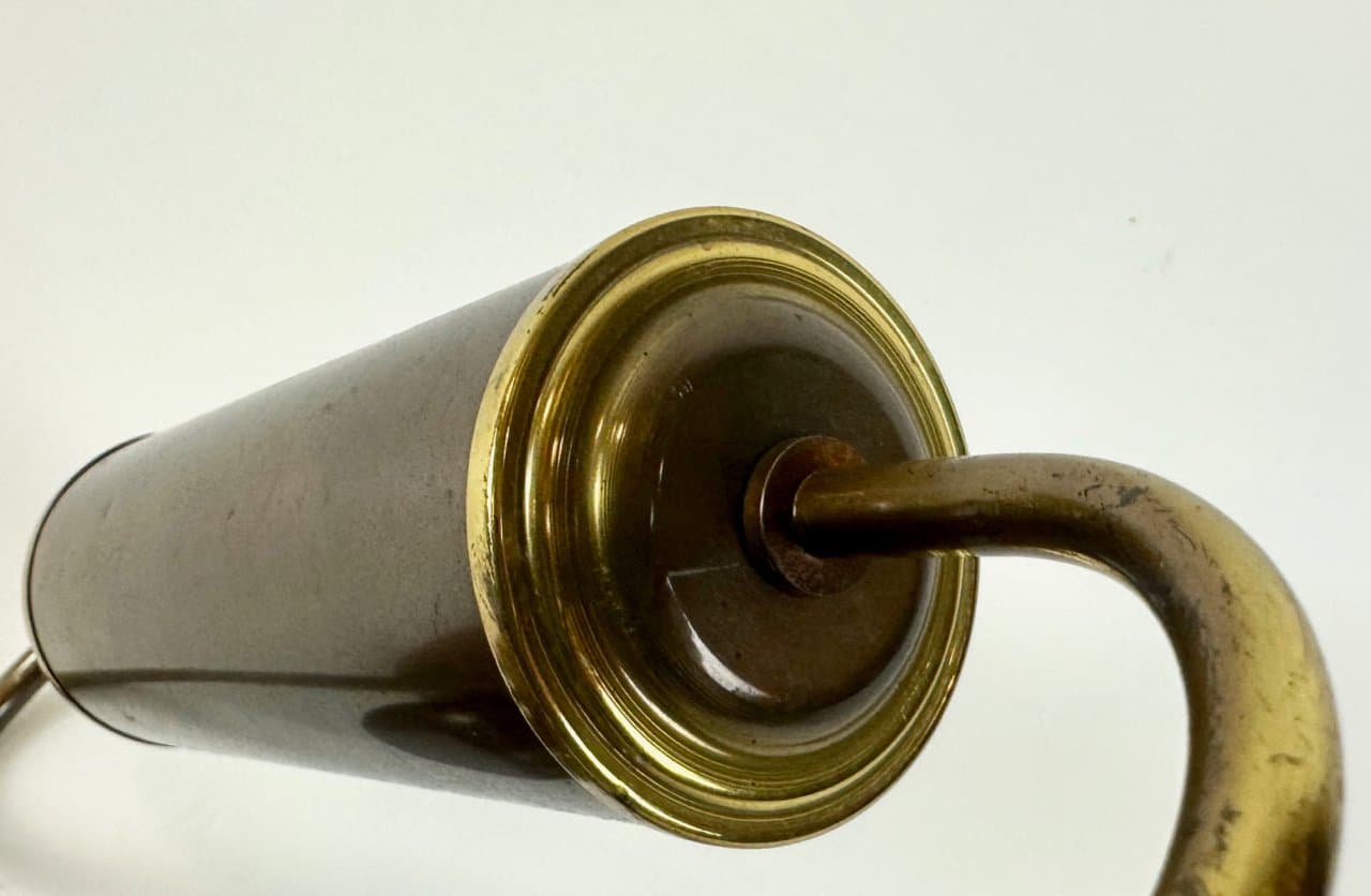 Lampa fortepianowa Art déco, złoty, mosiądz, Niemcy, lata 30. - 149878