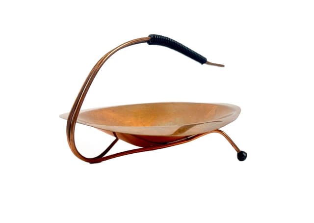 Decorative bowl, mid-century modern, copper, Austria, 1950s - DIMENSION