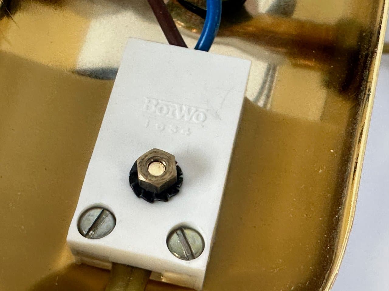 Para kinkietów Model 1720/1, złoto, szkło przydymione, Szwecja, lata 70. - 149937