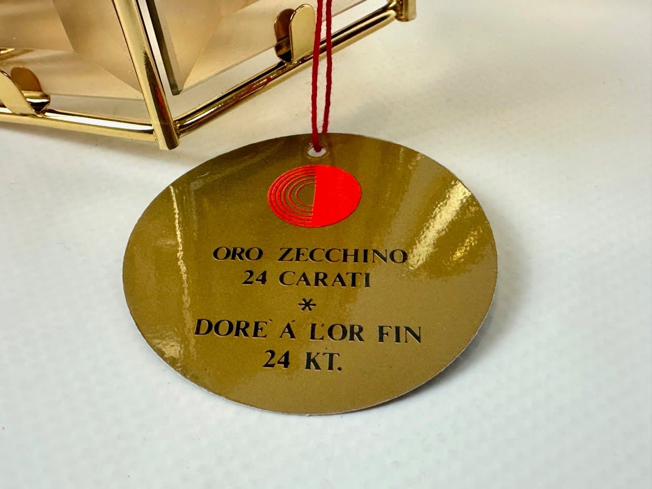 Para kinkietów Model 1720/1, złoto, szkło przydymione, Szwecja, lata 70. - 149935