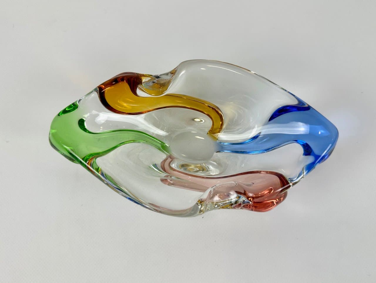 Popielniczka Rhapsody, multikolor, szkło, proj. F. Zemek, Czechy, lata 60. - 149947