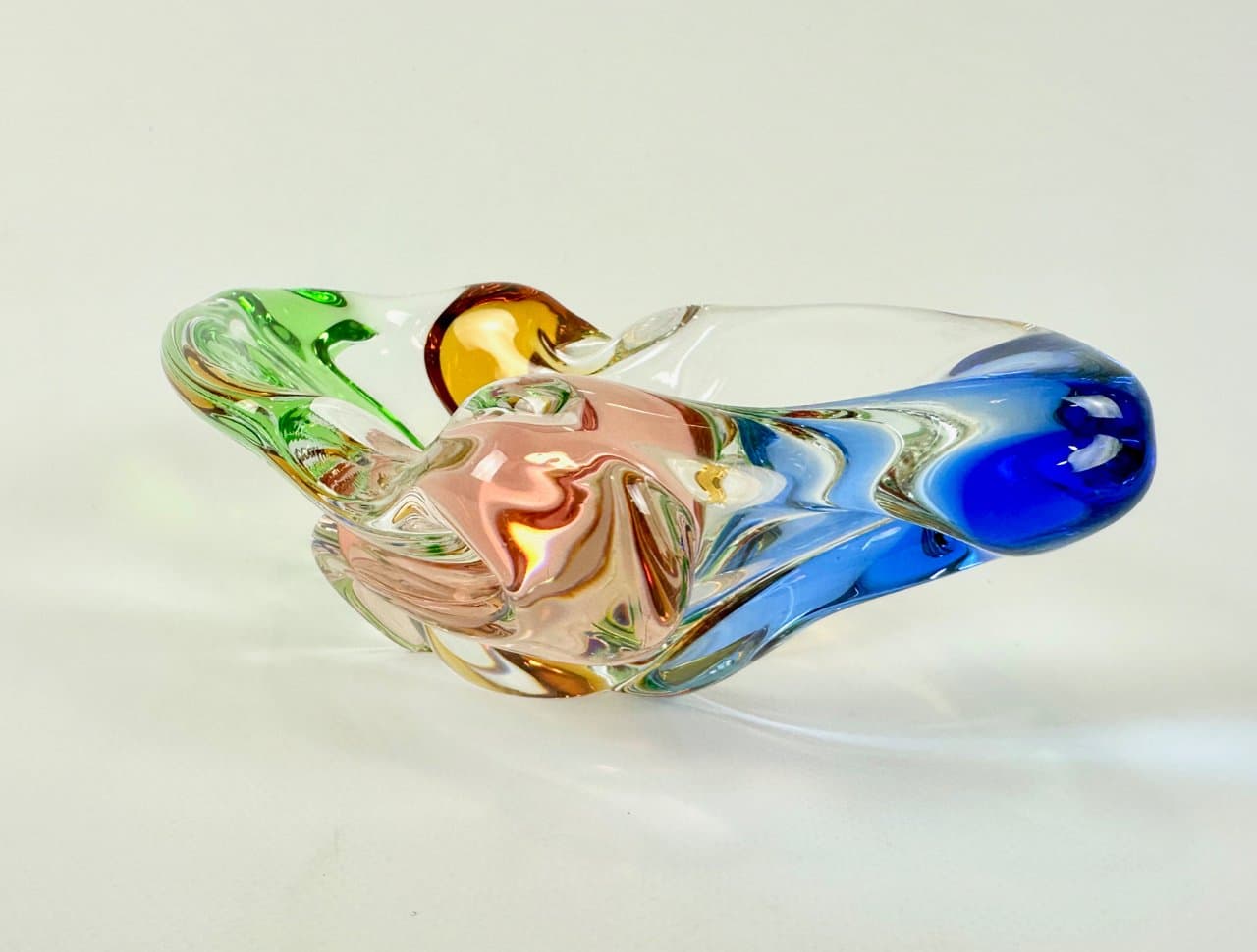 Popielniczka Rhapsody, multikolor, szkło, proj. F. Zemek, Czechy, lata 60. - 149949