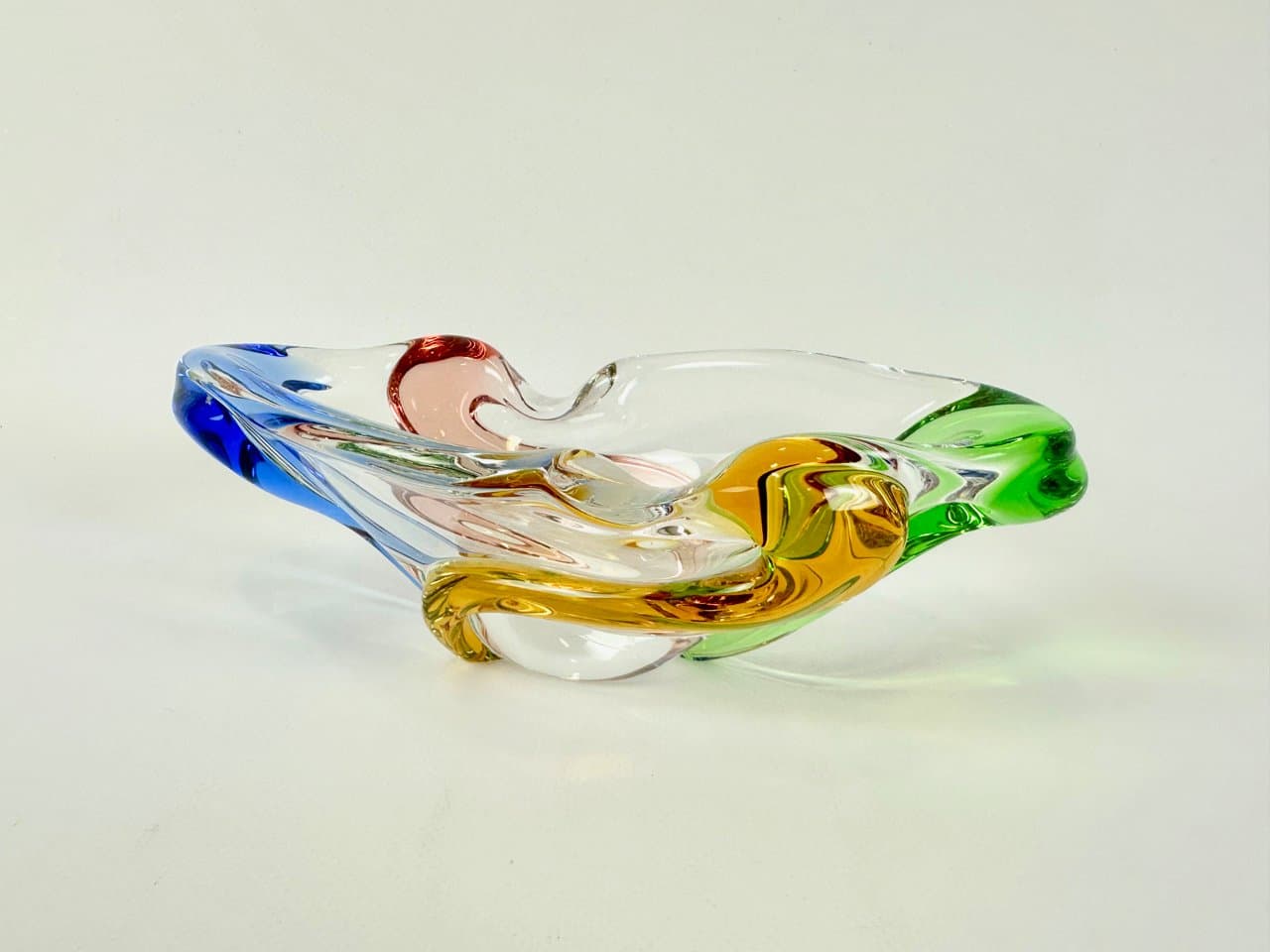 Popielniczka Rhapsody, multikolor, szkło, proj. F. Zemek, Czechy, lata 60. - 149946