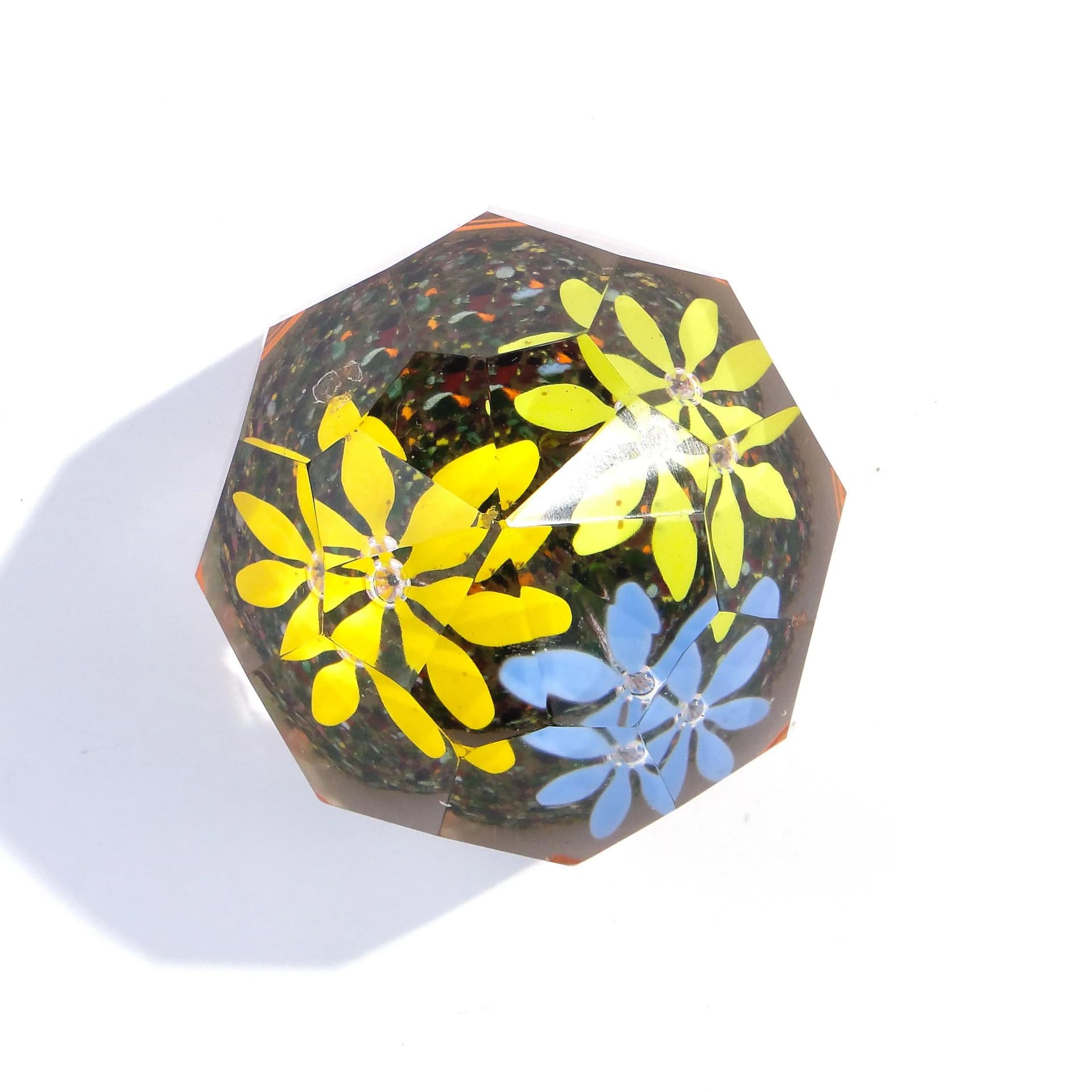 Paperweight, Art Nouveau, transparent, crystal, Austria-Hungary, early 20th c. - 9050