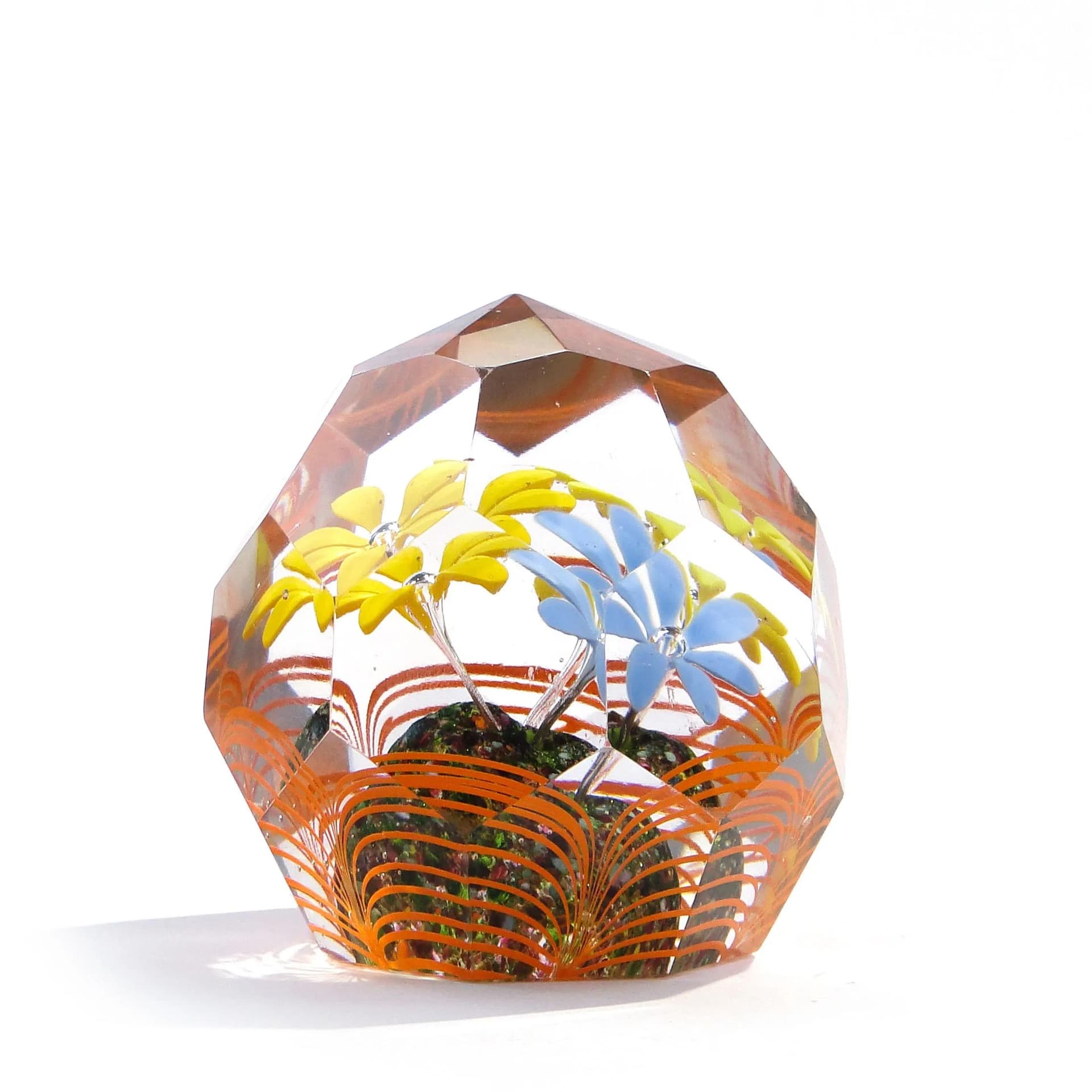 Paperweight, Art Nouveau, transparent, crystal, Austria-Hungary, early 20th c. - 9047