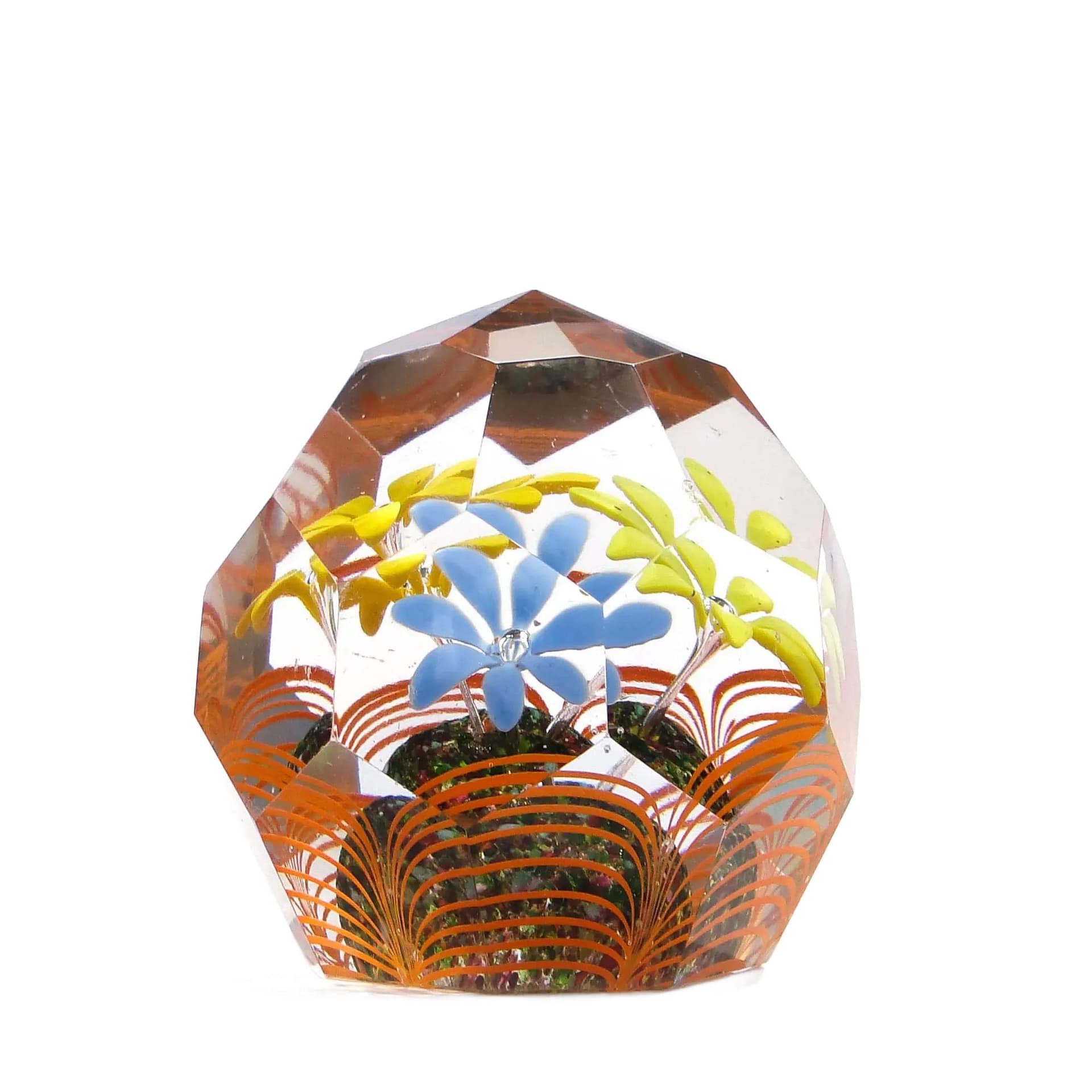 Paperweight, Art Nouveau, transparent, crystal, Austria-Hungary, early 20th c.