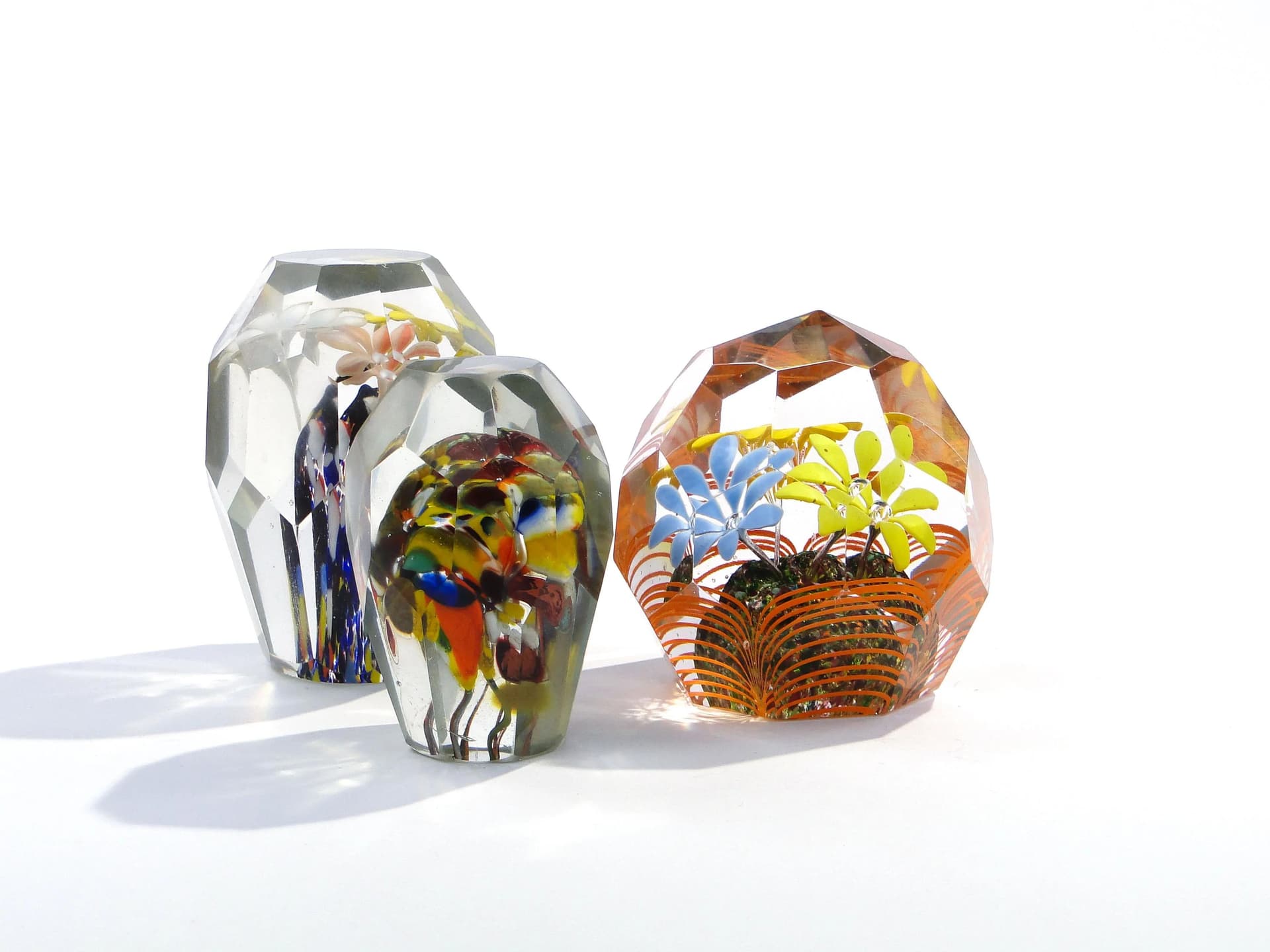 Paperweight, Art Nouveau, transparent, crystal, Austria-Hungary, early 20th c. - 9053